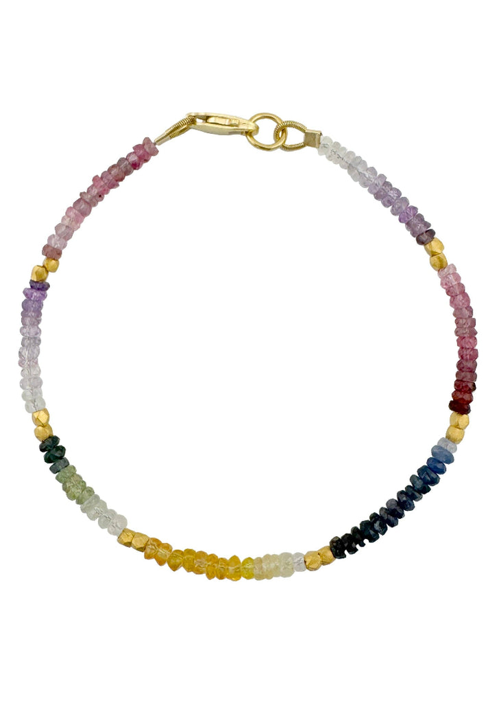 Philippa Roberts | Multi Sapphire Beads Bracelet | Vermeil
