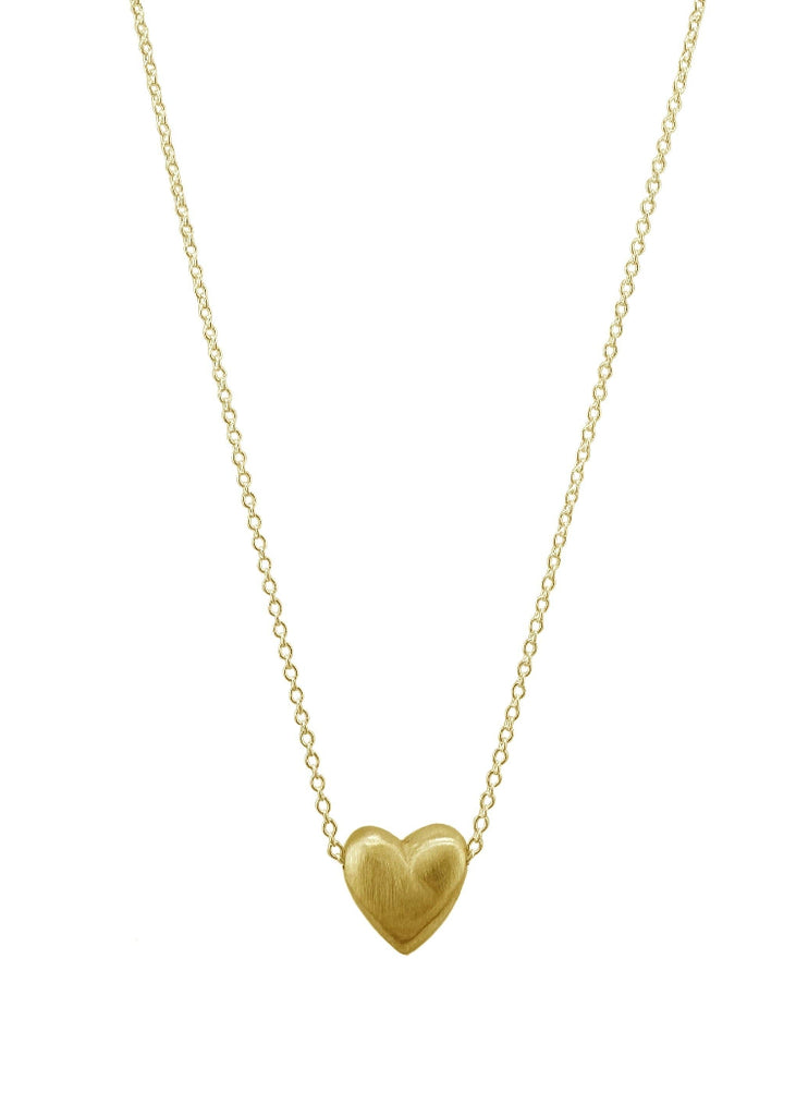 Philippa Roberts | Puffy Heart Necklace | Vermeil