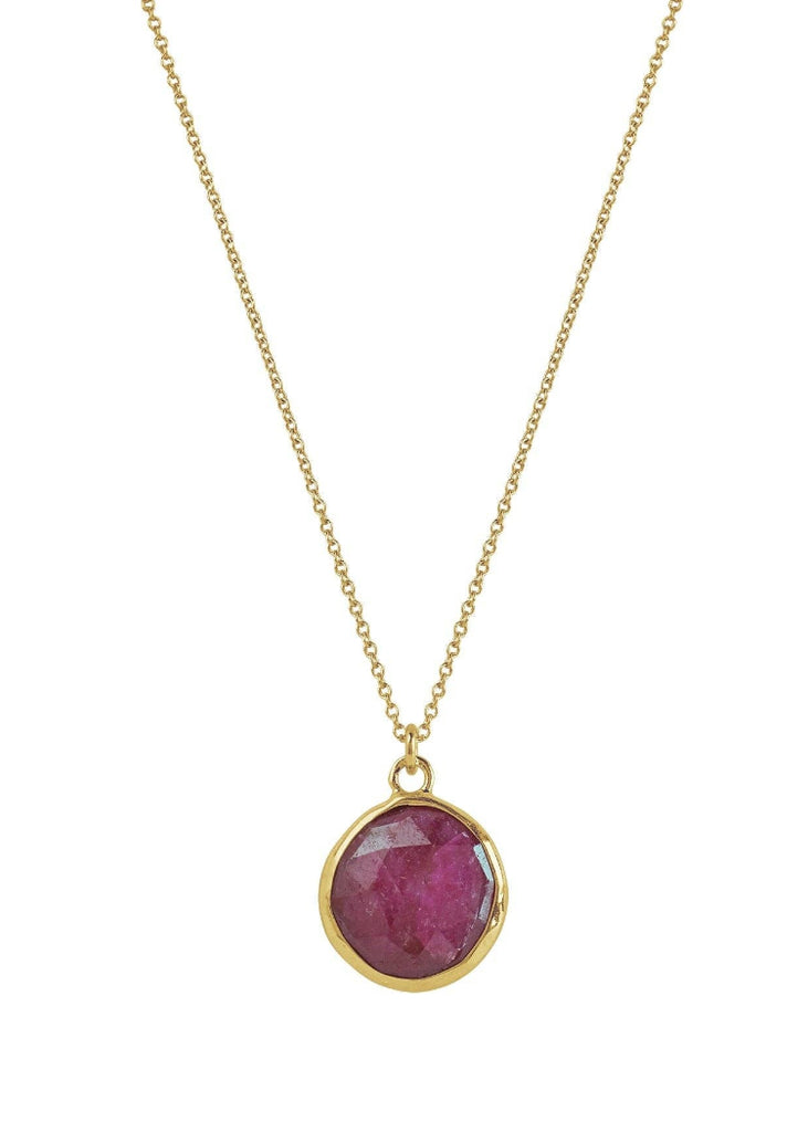 Philippa Roberts | Round Ruby Necklace | Vermeil