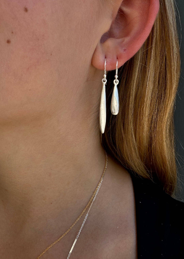 Philippa Roberts | Small Drop Earrings Silver