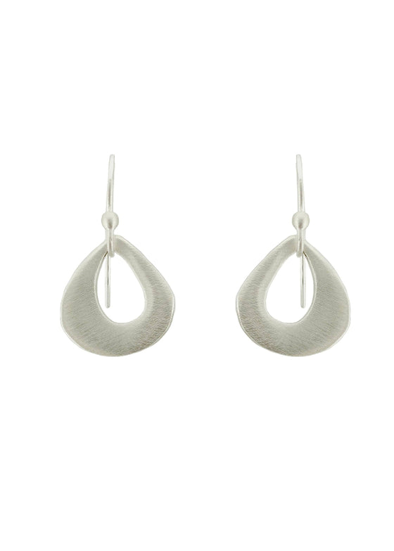 Philippa Roberts | Small Open Drop Earrings | Silver