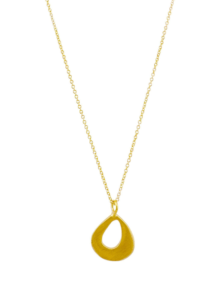Philippa Roberts | Small Open Drop Necklace | Vermeil