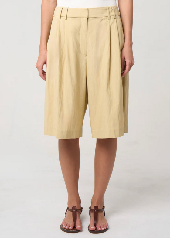 Phoebe Jon | Max Pleated Short | Lemon