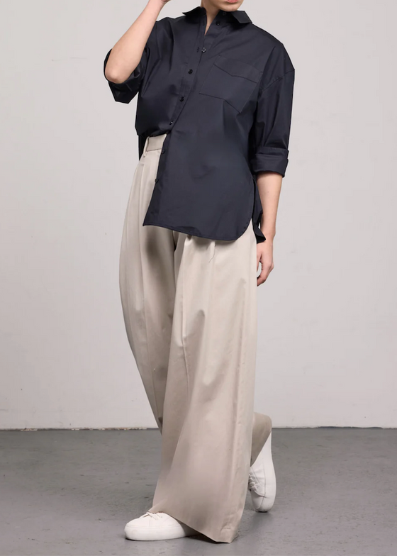 Phoebe Jon | Olivia Pleated Pant | Khaki
