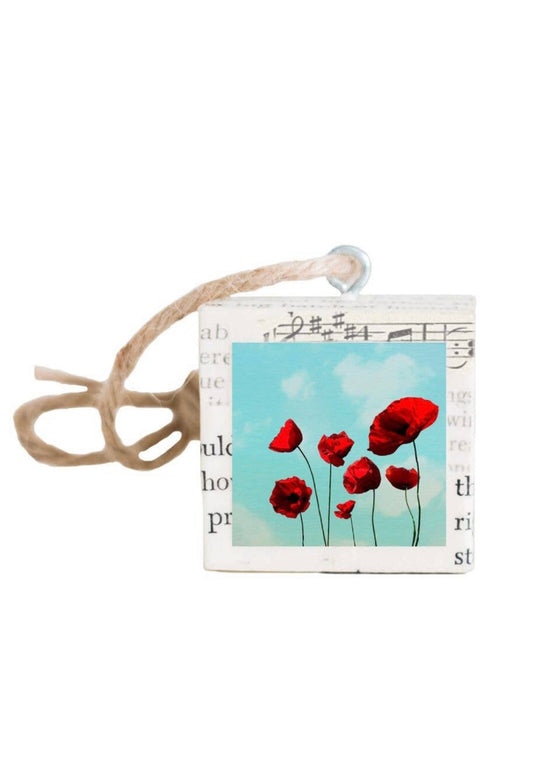 Poppies Holiday Ornament