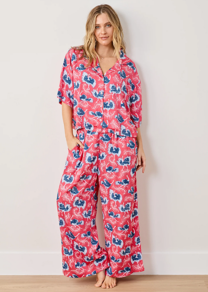 Printfresh | Ostrich Dance Sleep Set | Short Sleeve + Pants
