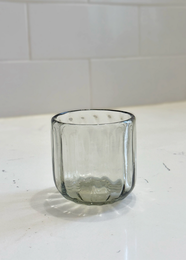 Recycled Handblown Fluted Tumbler | Small