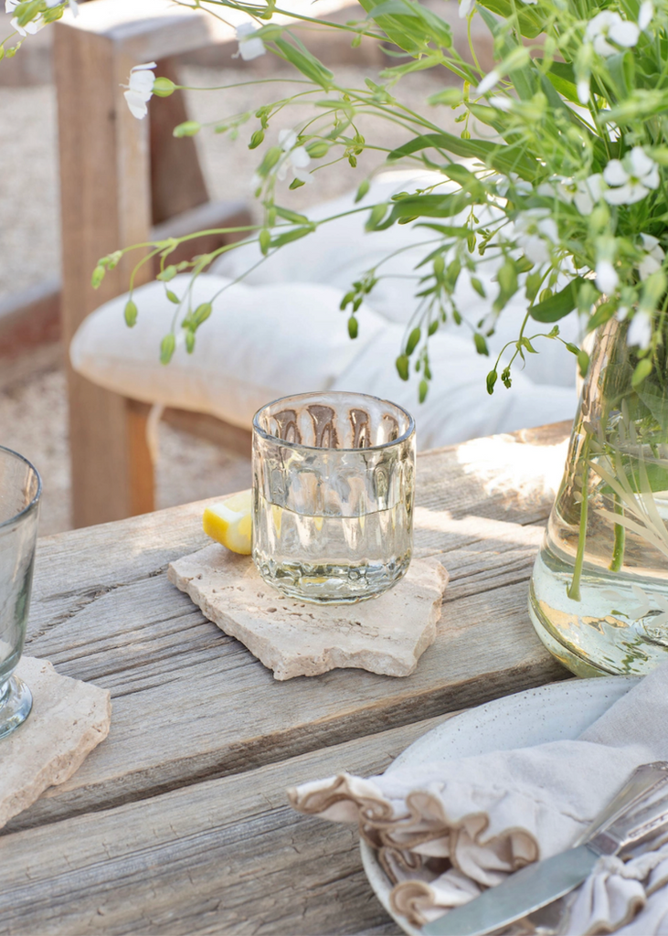 Recycled Handblown Fluted Tumbler | Small