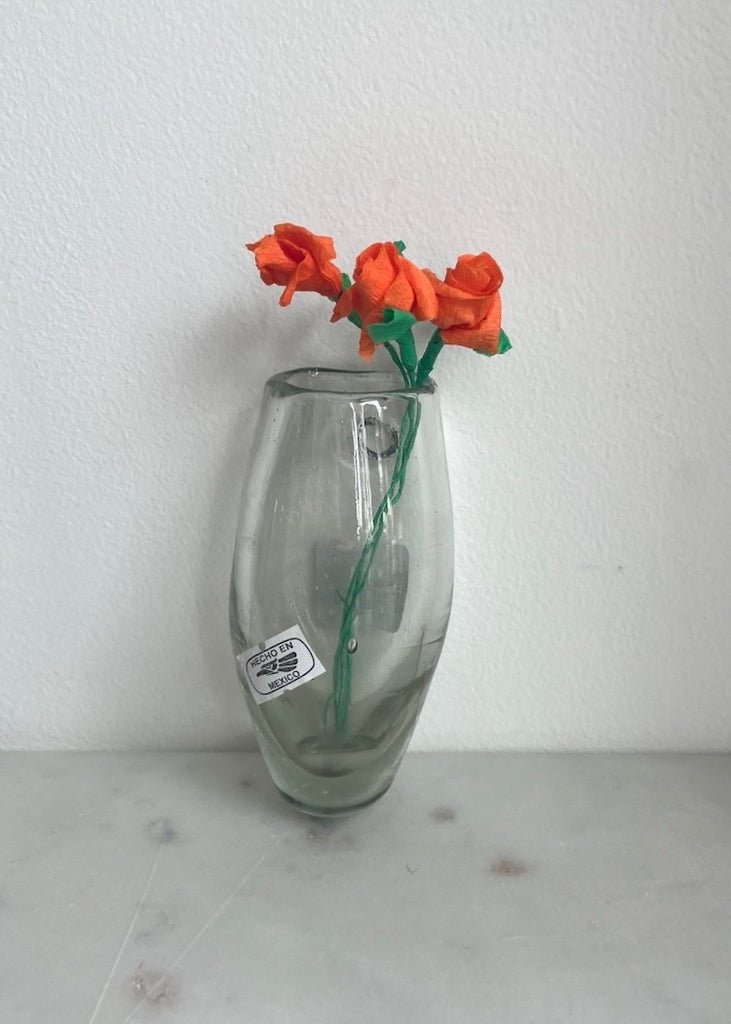 Recycled Handblown Glass | Glass Wall Vase