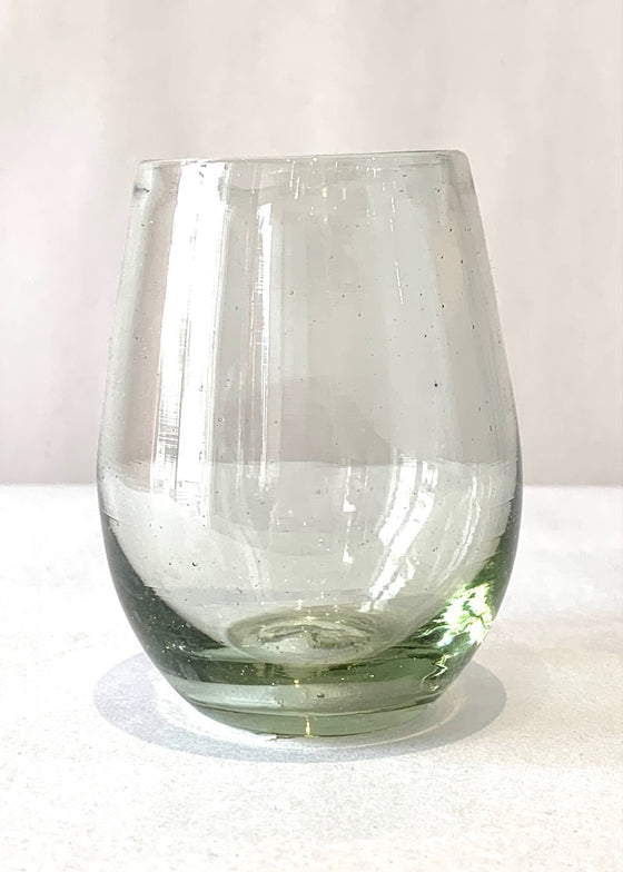 Recycled Handblown Glass | Small Oval Clear