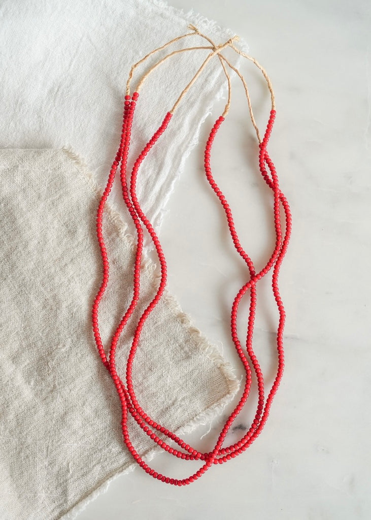 Red Whiteheart Trade Beads
