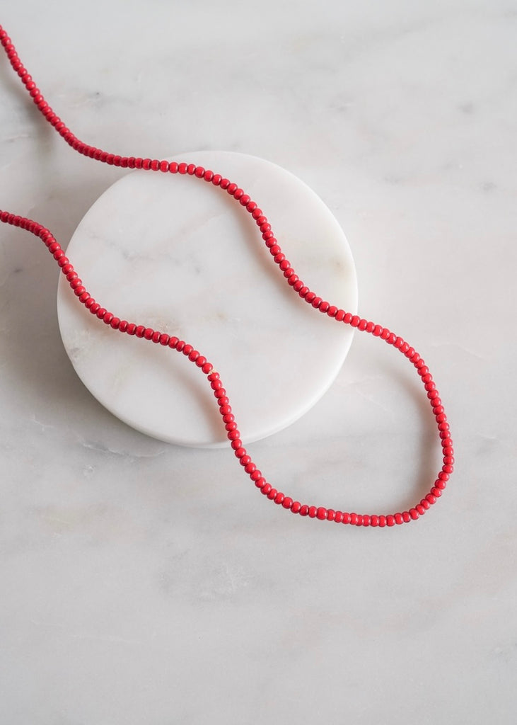 Red Whiteheart Trade Beads