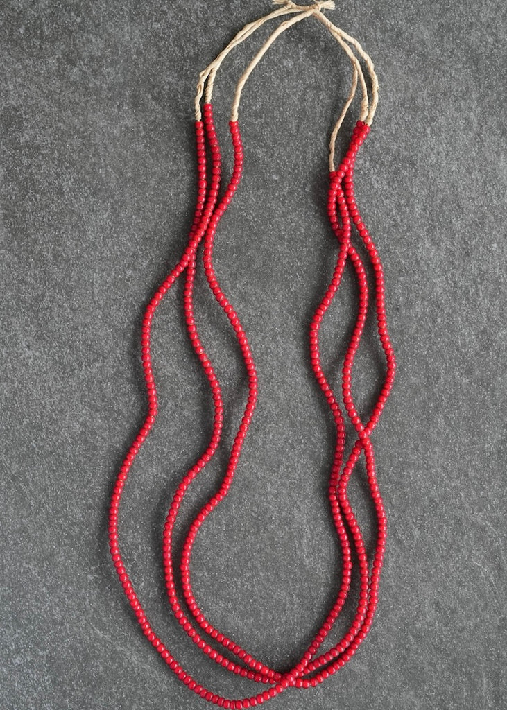 Red Whiteheart Trade Beads