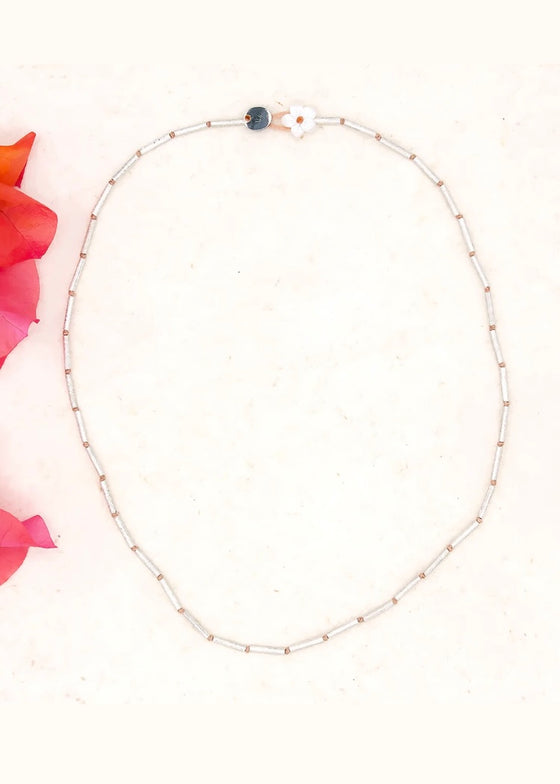 River Song | Brushed Silver Strand Necklace