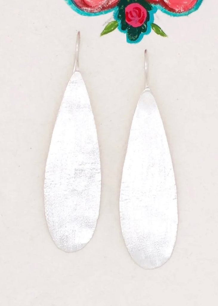River Song | Frosted Raindrop Earrings