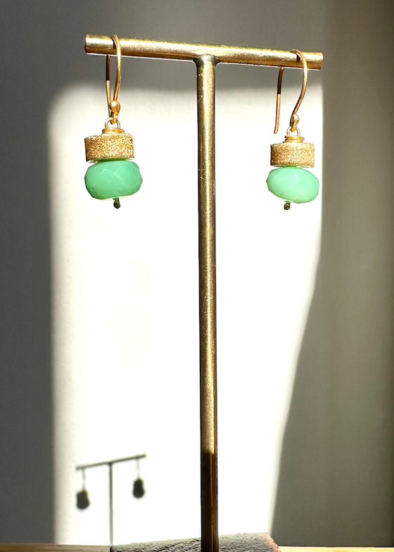 River Song | Green Lantern Chrysoprase Earrings