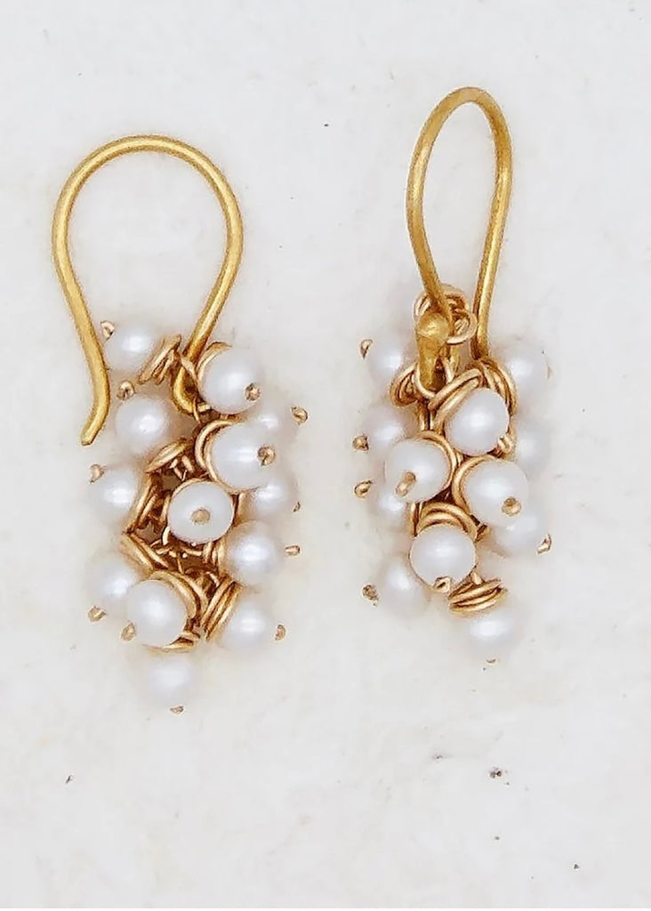 River Song | Japanese Pearl Cluster Earrings