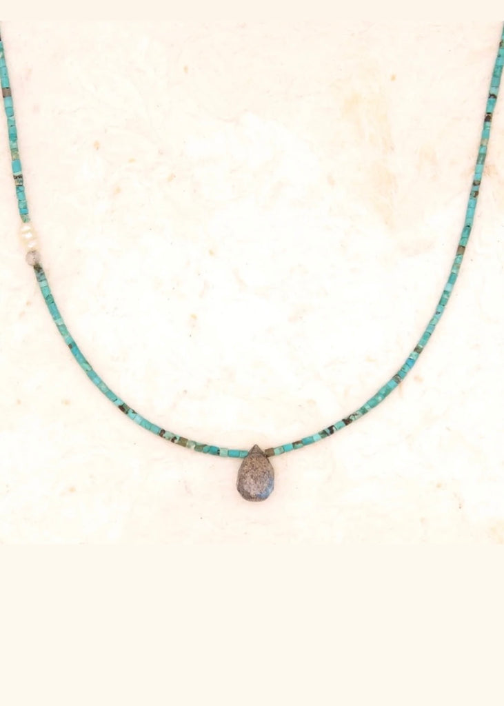 River Song | Labradorite Gem Briolette Necklace