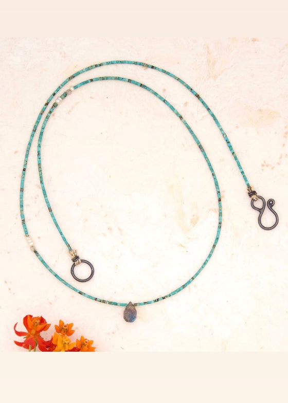 River Song | Labradorite Gem Briolette Necklace