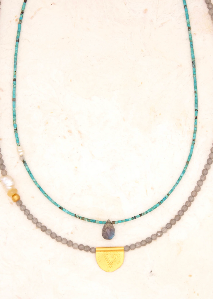 River Song | Labradorite Gem Briolette Necklace