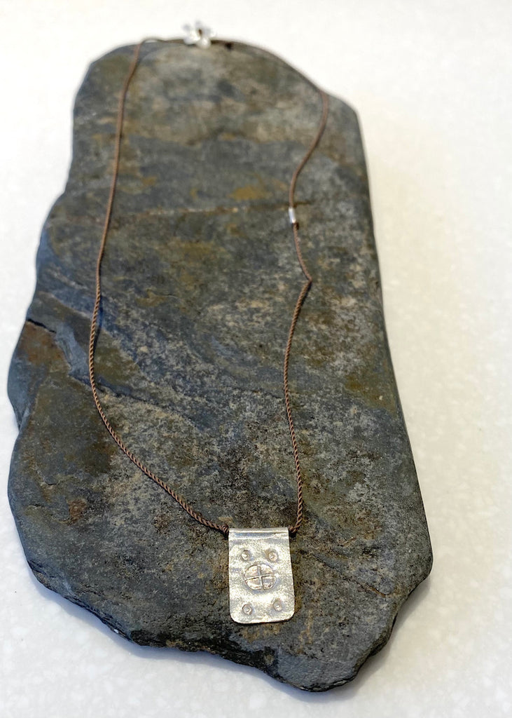 River Song | Sterling Silver Rectangular Talisman Necklace