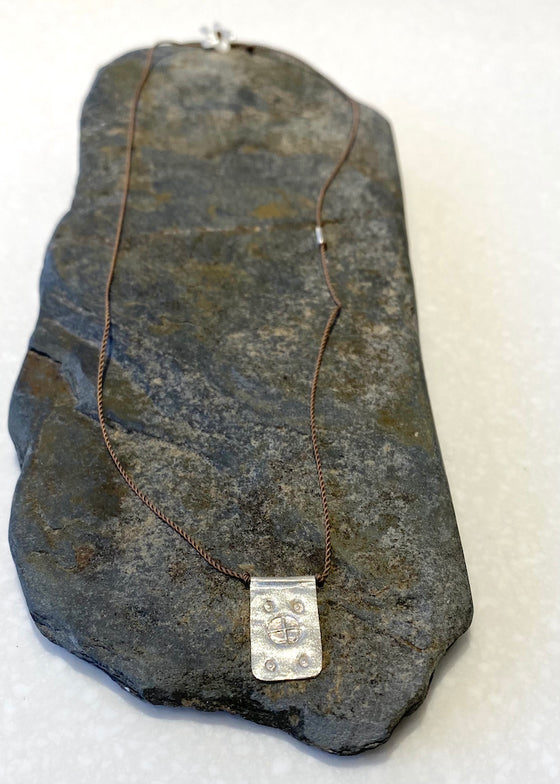 River Song | Sterling Silver Rectangular Talisman Necklace