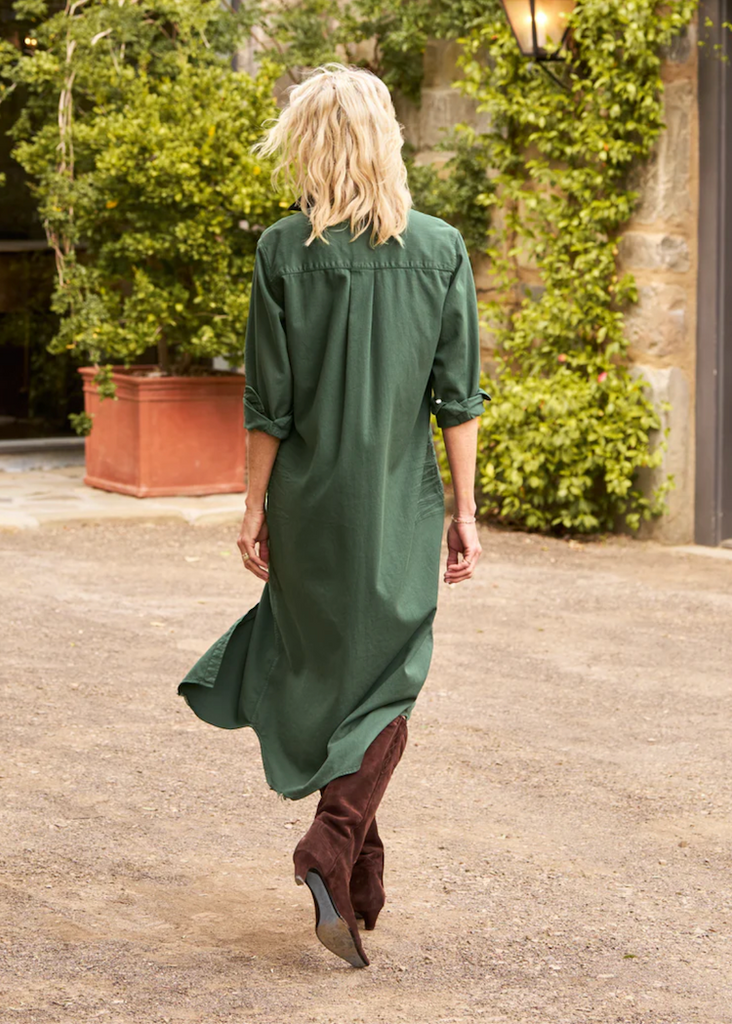 Frank & Eileen | Rory Maxi Shirtdress - Vintage Green