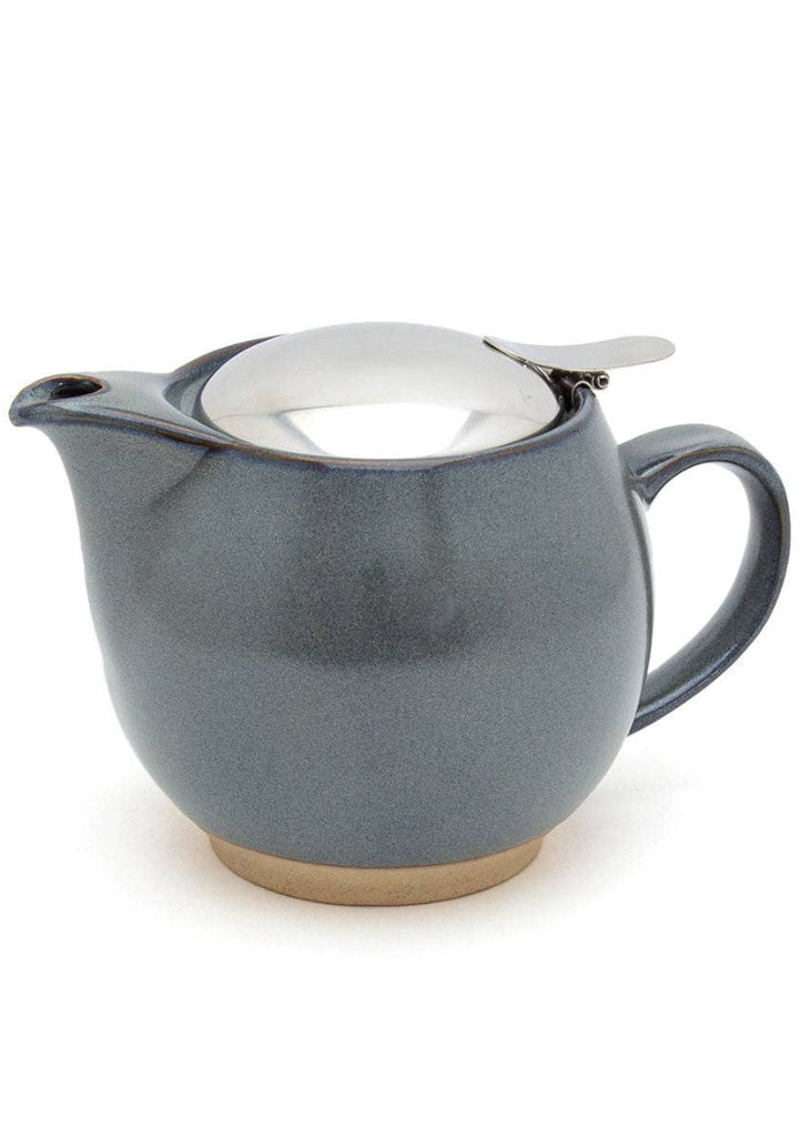 Round Ceramic Teapot | Stone Gray