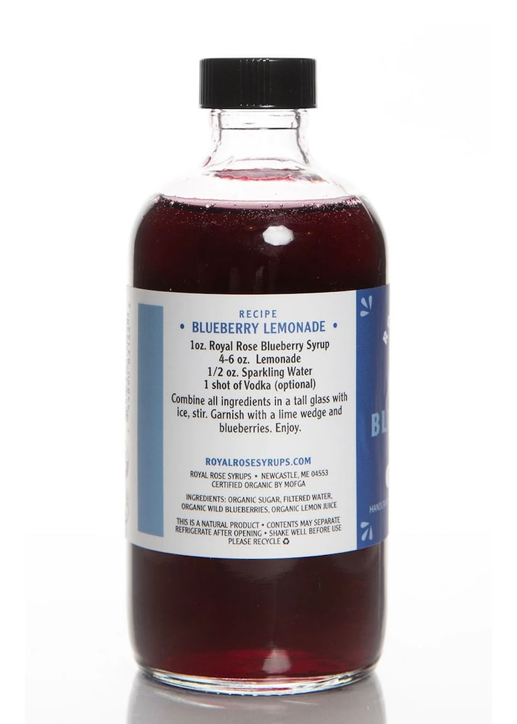 Royal Rose | Blueberry Organic Simple Syrup
