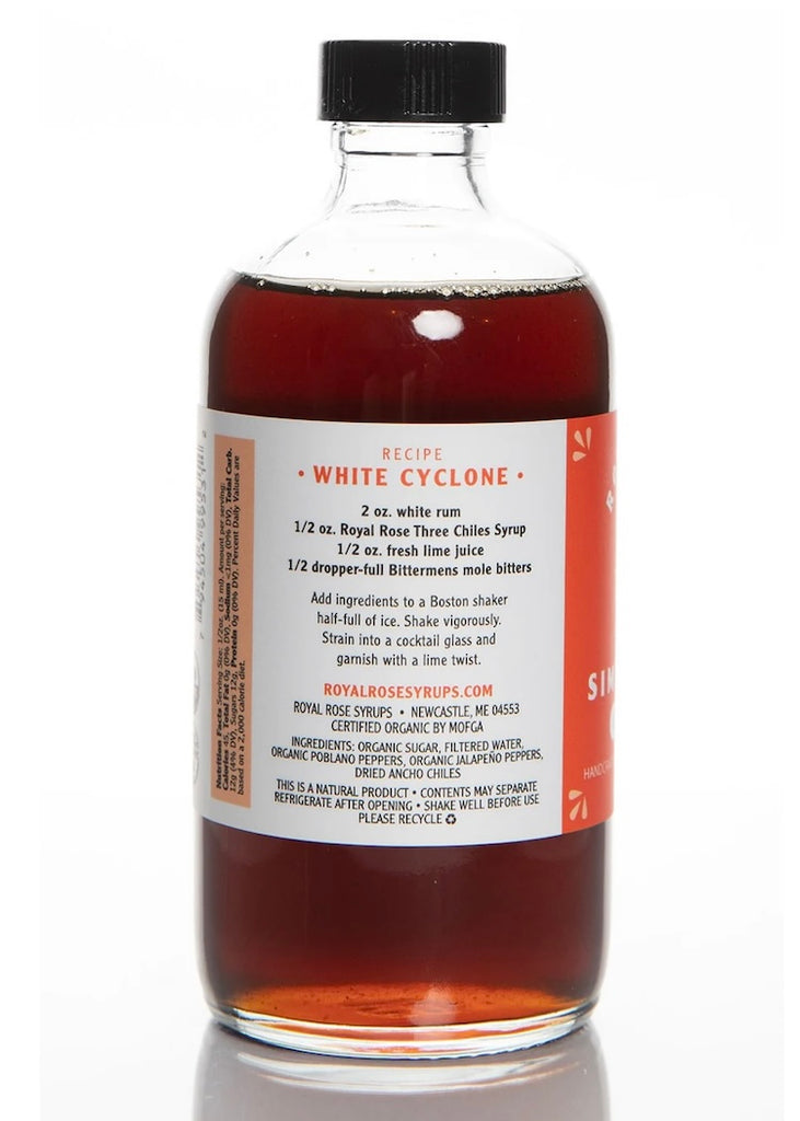 Royal Rose | Three Chile Organic Simple Syrup