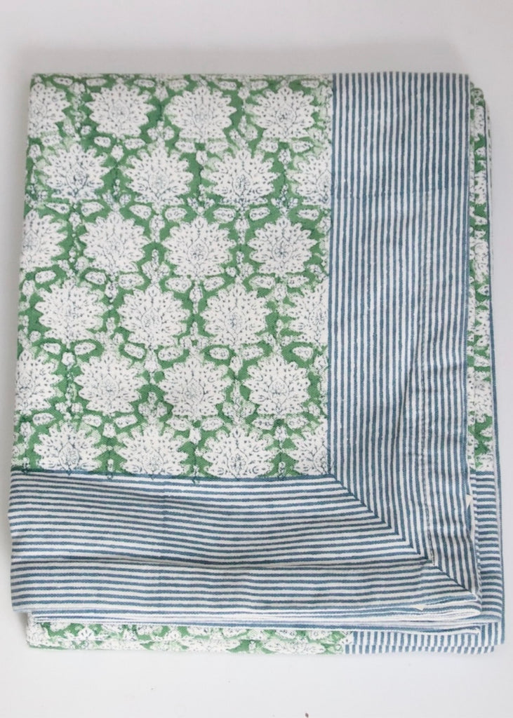 Rozablue | Floral Tablecover in Breezy Green