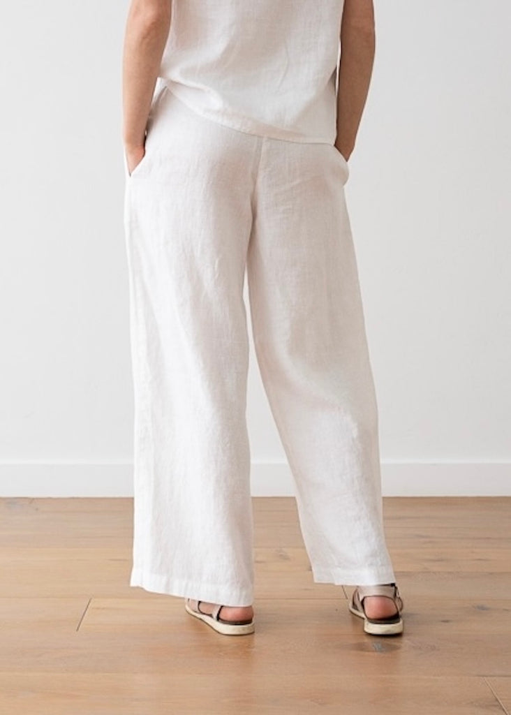 Solaire Linen | Ruth Trousers White