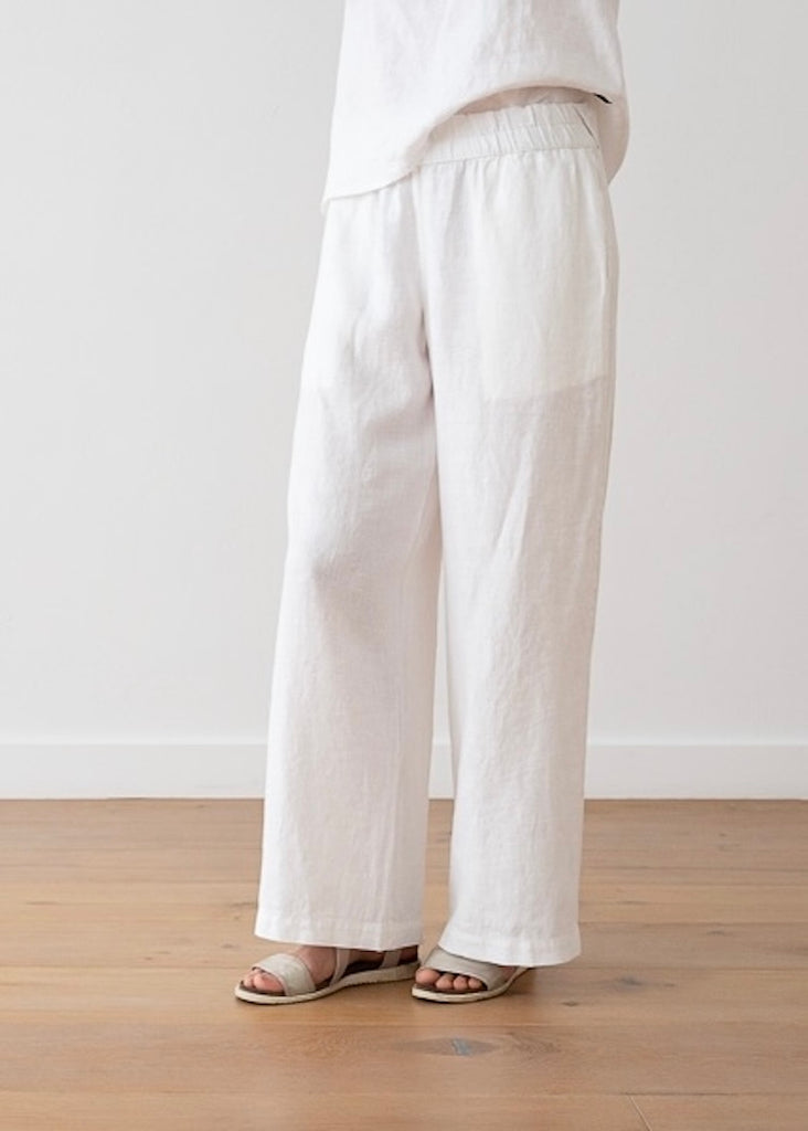 Solaire Linen | Ruth Trousers White