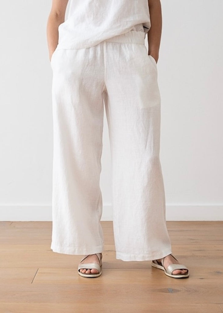Solaire Linen | Ruth Trousers White