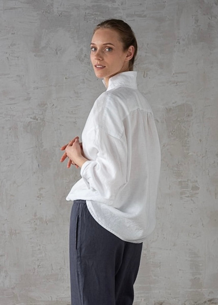 Solaire Linen | Ruth Oversized Shirt White