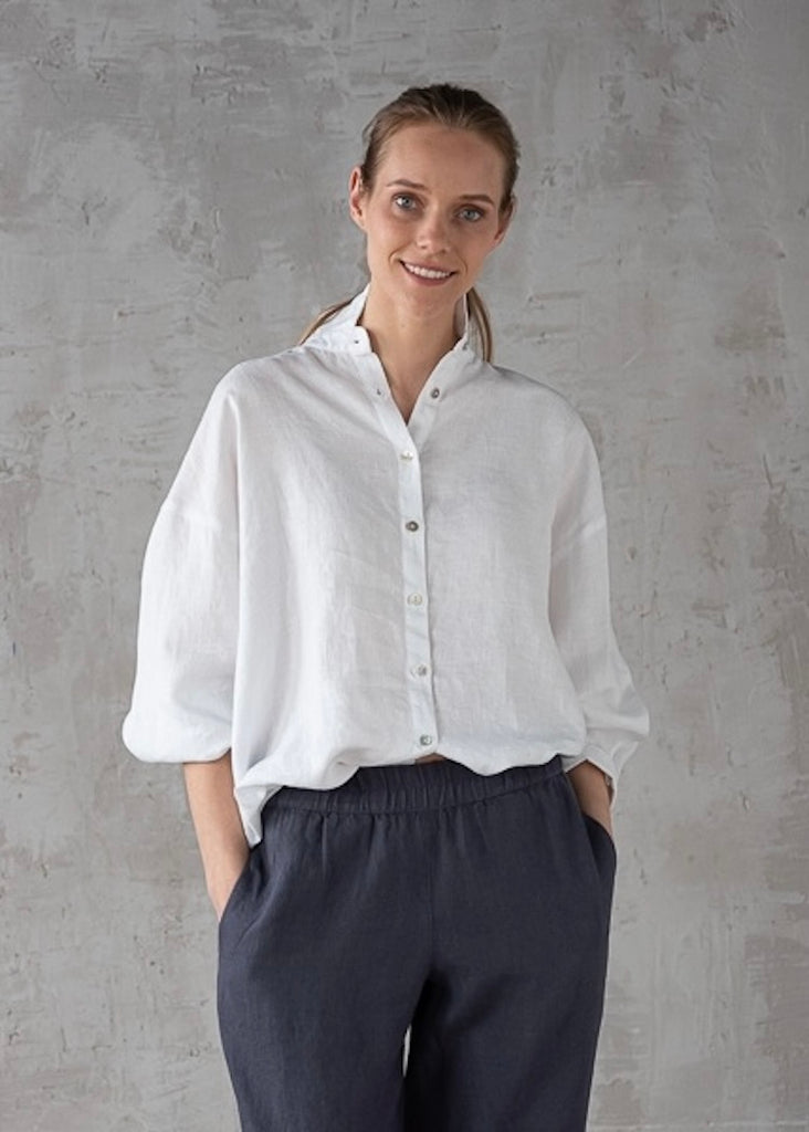 Solaire Linen | Ruth Oversized Shirt White