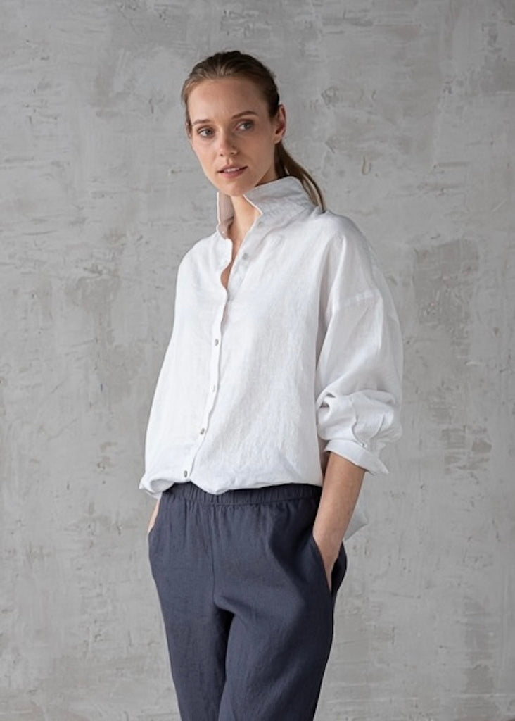 Solaire Linen | Ruth Oversized Shirt White