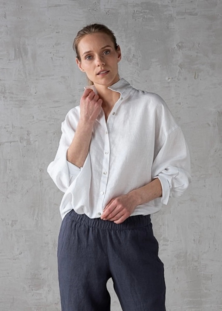 Solaire Linen | Ruth Oversized Shirt White