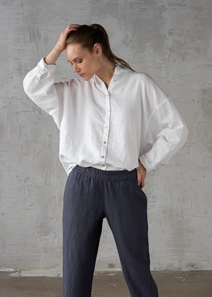Solaire Linen | Ruth Oversized Shirt White