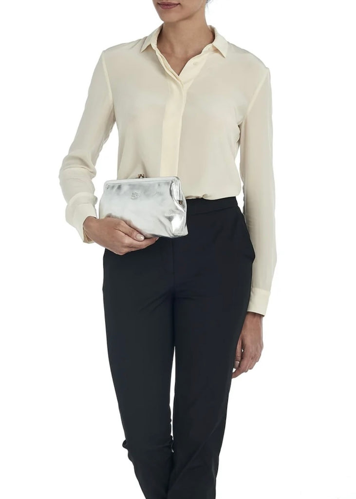 Silver Manuela Clutch