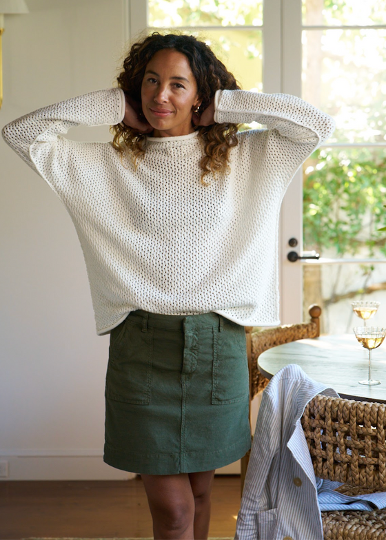 Frank & Eileen | Monterey Pointelle Sweater