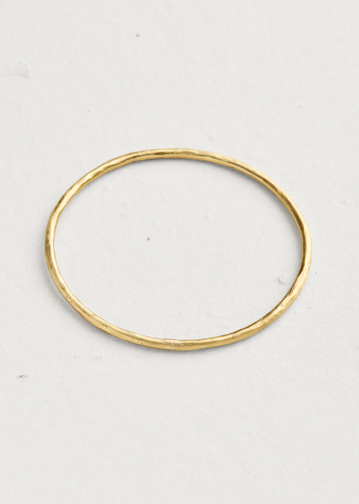 Sailors Valentine | Weathered Oval Bangle | Thin