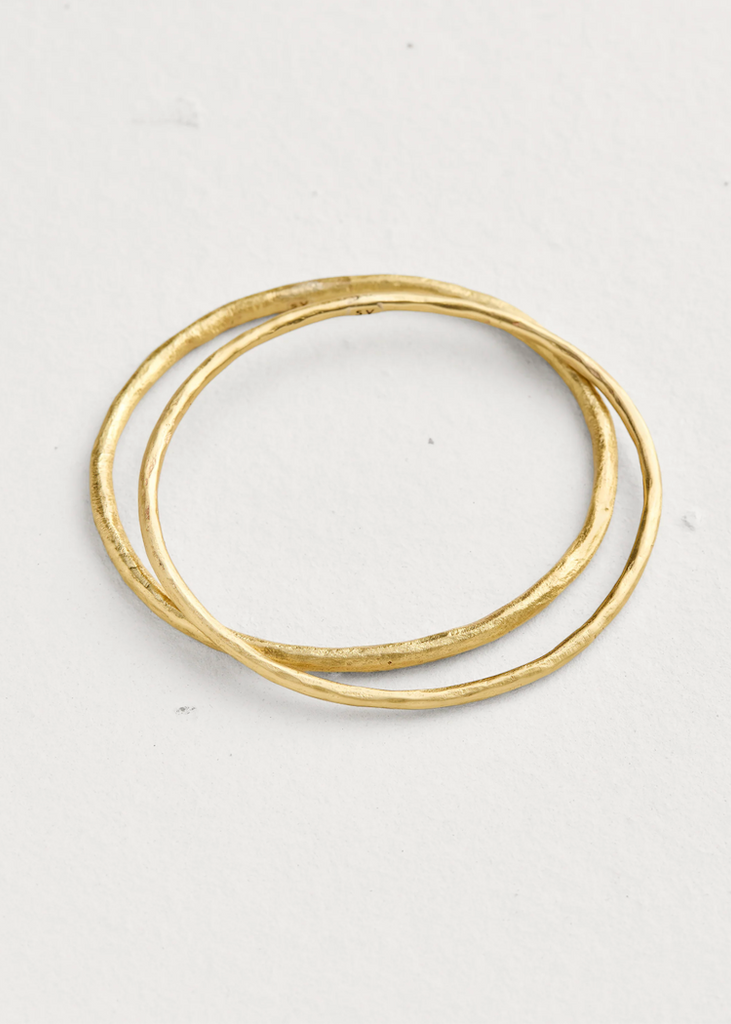 Sailors Valentine | Weathered Oval Thick Bangle