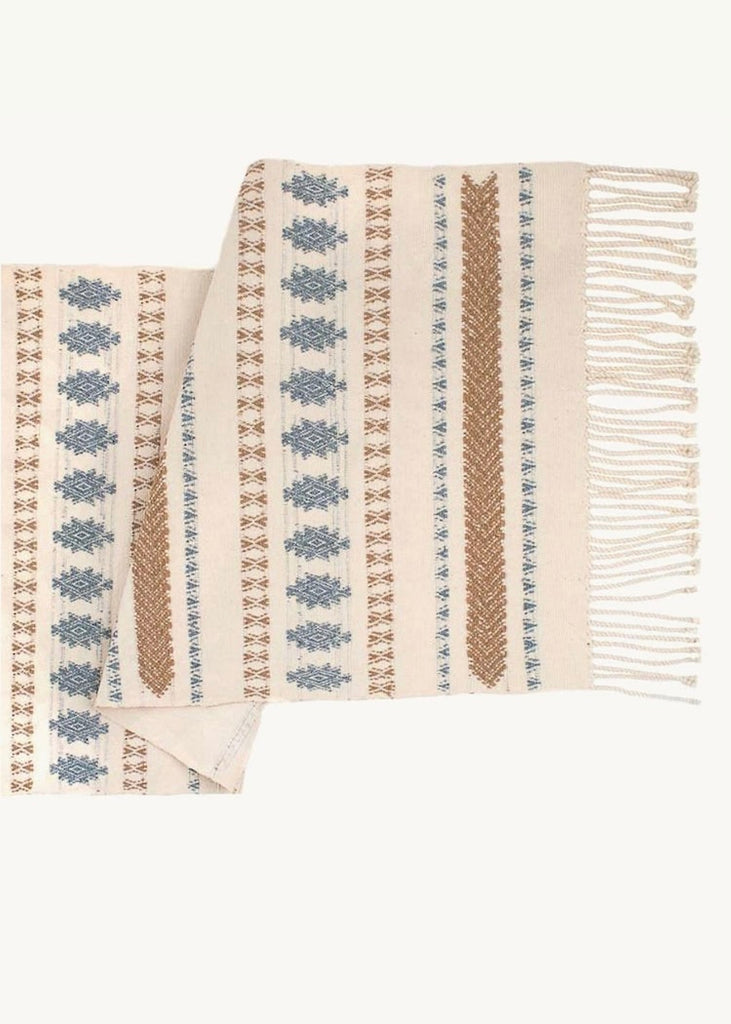 San Rafael Table Runner in Natural Cotton