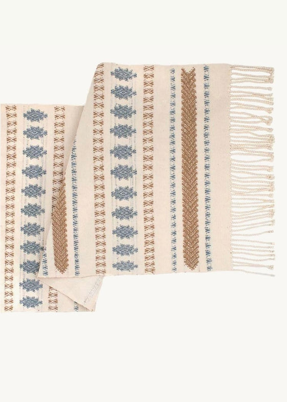 San Rafael Table Runner in Natural Cotton
