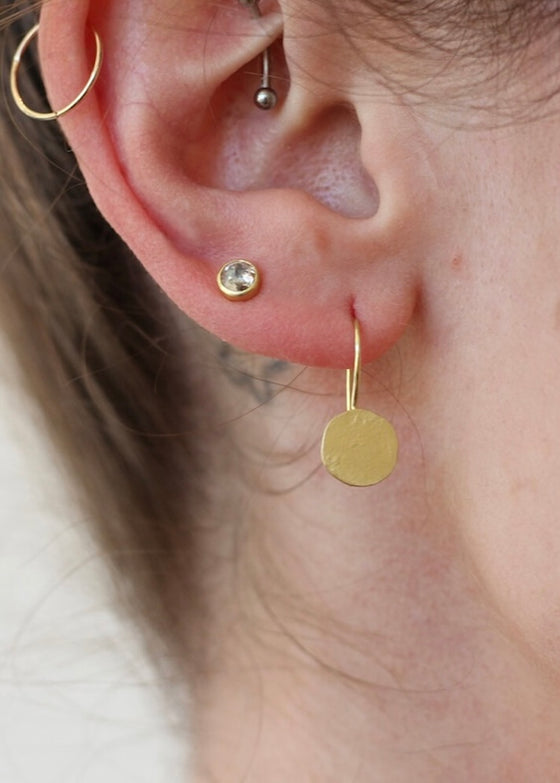 Sarah McGuire | Parchment Disk Earrings