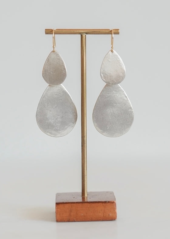 Sarah McGuire | Parchment Teardrop Waterfall Earrings