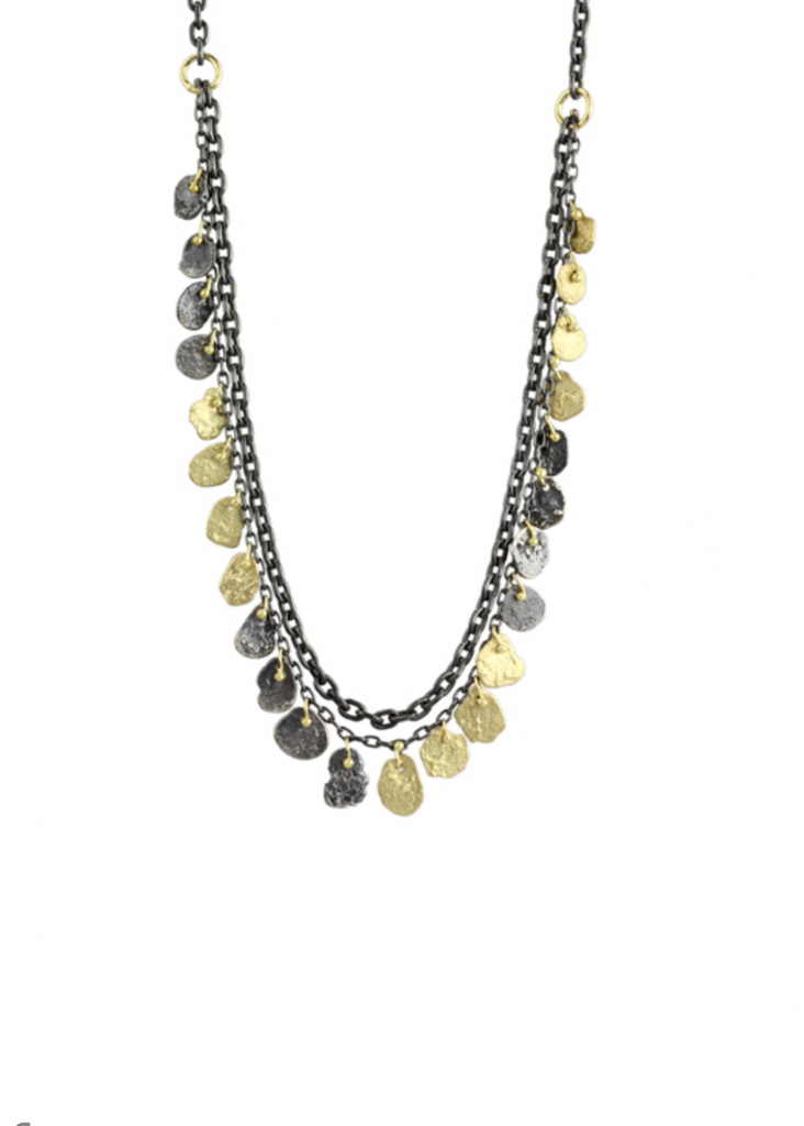 Sarah McGuire | Two Tone Kelp Double Chain Necklace