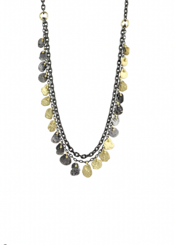 Sarah McGuire | Two Tone Kelp Double Chain Necklace