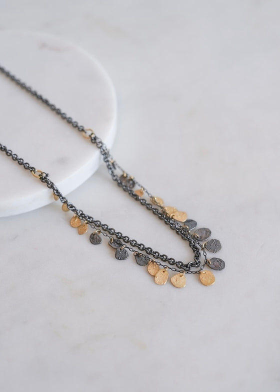 Sarah McGuire | Two Tone Kelp Double Chain Necklace